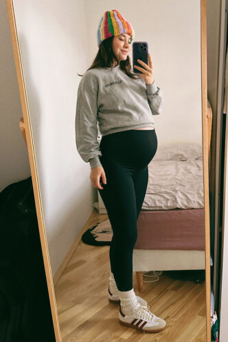 Tehotenské termo legíny BLACK