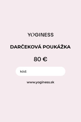 80 € darčeková poukážka